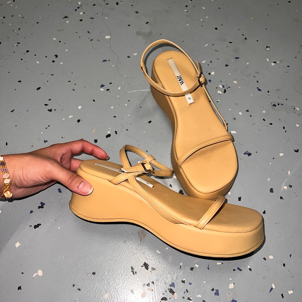 ZARA platform sandals